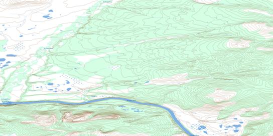 Rat Indian Creek Topo Map 116O09 at 1:50,000 scale - National Topographic System of Canada (NTS) - Toporama map