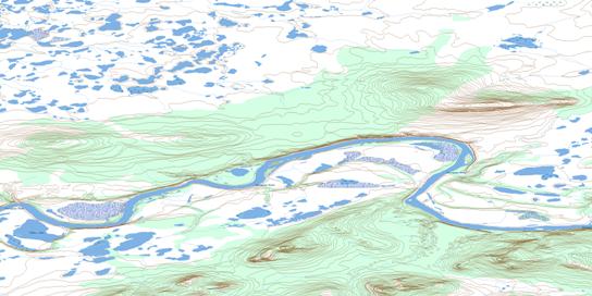 Cadzow Lake Topographic map 116O10 at 1:50,000 Scale