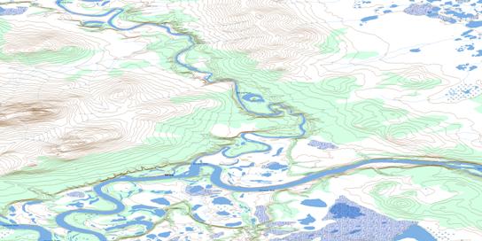 Old Crow Topo Map 116O12 at 1:50,000 scale - National Topographic System of Canada (NTS) - Toporama map