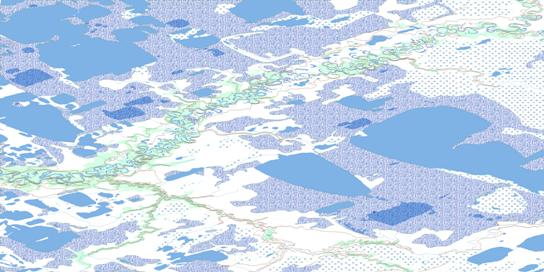 Chungklee Lake Topo Map 116O14 at 1:50,000 scale - National Topographic System of Canada (NTS) - Toporama map