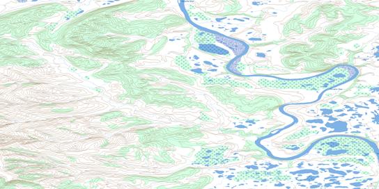 Nukon Creek Topo Map 116P04 at 1:50,000 scale - National Topographic System of Canada (NTS) - Toporama map
