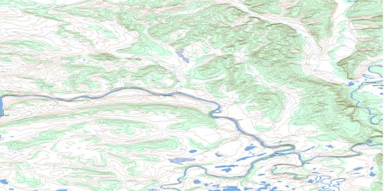 Lapierre House Topo Map 116P06 at 1:50,000 scale - National Topographic System of Canada (NTS) - Toporama map