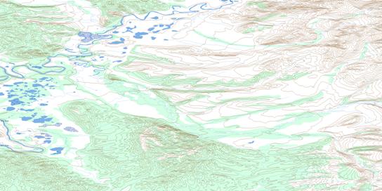 Moses Hill Topo Map 116P07 at 1:50,000 scale - National Topographic System of Canada (NTS) - Toporama map