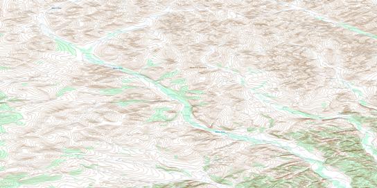 Waters River Topographic map 116P11 at 1:50,000 Scale