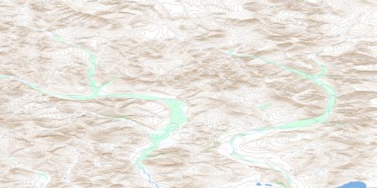 Scho Creek Topographic map 116P16 at 1:50,000 Scale