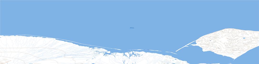 Herschel Island Topo Map 117D12 at 1:50,000 scale - National Topographic System of Canada (NTS) - Toporama map