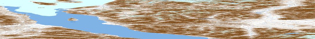 Disraeli Fiord Topographic map 340E16 at 1:50,000 Scale