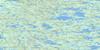 033P13 Lac Rousselin Topo Map Thumbnail