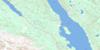 105E03 Lake Laberge Topo Map Thumbnail