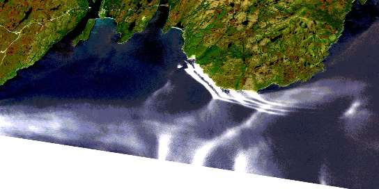 Air photo: Trepassey Satellite Image map 001K11 at 1:50,000 Scale