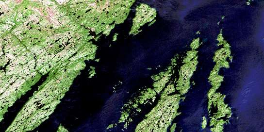Air photo: Harbour Buffett Satellite Image map 001M09 at 1:50,000 Scale