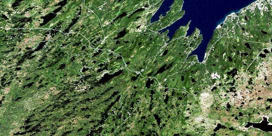 Holyrood Satellite Map 001N06 at 1:50,000 scale - National Topographic System of Canada (NTS) - Orthophoto