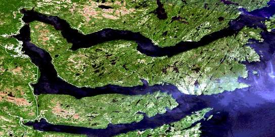 Air photo: Random Island Satellite Image map 002C04 at 1:50,000 Scale