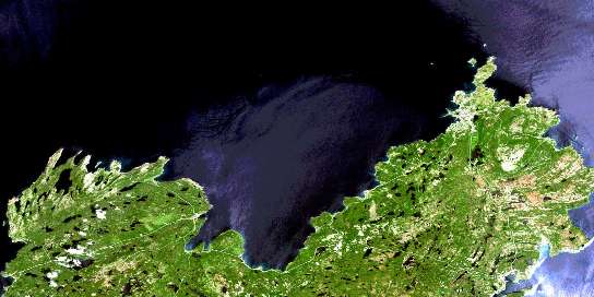 Air photo: Bonavista Satellite Image map 002C11 at 1:50,000 Scale