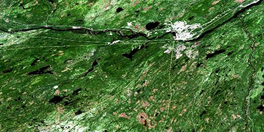 Air photo: Grand Falls Satellite Image map 002D13 at 1:50,000 Scale