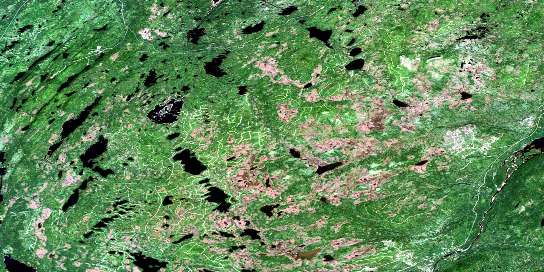 Mount Peyton Satellite Map 002D14 at 1:50,000 scale - National Topographic System of Canada (NTS) - Orthophoto