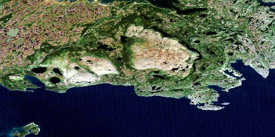 Air photo: St Anthony Satellite Image map 002M05 at 1:50,000 Scale