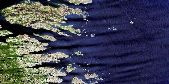 Air photo: Batteau Satellite Image map 003E05 at 1:50,000 Scale