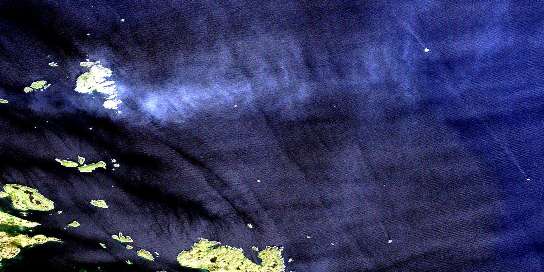 Air photo: Ferret Islands Satellite Image map 003E12 at 1:50,000 Scale