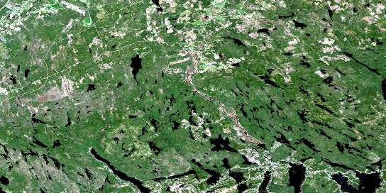 Musquodoboit Harbour Satellite Map 011D14 at 1:50,000 scale - National Topographic System of Canada (NTS) - Orthophoto
