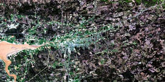 Truro Satellite Map 011E06 at 1:50,000 scale - National Topographic System of Canada (NTS) - Orthophoto