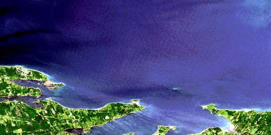 Air photo: Malagash Satellite Image map 011E14 at 1:50,000 Scale