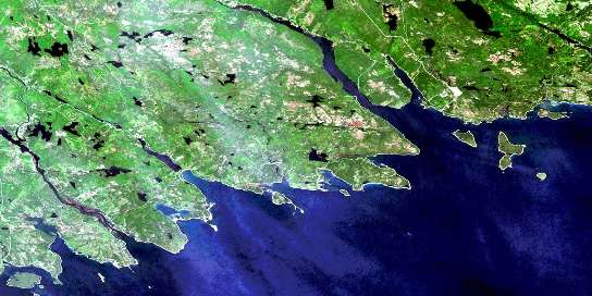 Air photo: Country Harbour Satellite Image map 011F04 at 1:50,000 Scale