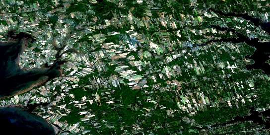 Montague Satellite Map 011L02 at 1:50,000 scale - National Topographic System of Canada (NTS) - Orthophoto