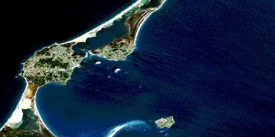 Air photo: Ile Du Cap Aux Meules Satellite Image map 011N05 at 1:50,000 Scale