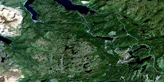 Lomond Satellite Map 012H05 at 1:50,000 scale - National Topographic System of Canada (NTS) - Orthophoto
