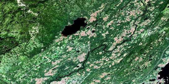 Cormack Satellite Map 012H06 at 1:50,000 scale - National Topographic System of Canada (NTS) - Orthophoto