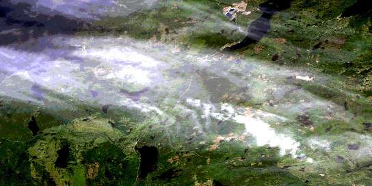 Air photo: Baie Verte Satellite Image map 012H16 at 1:50,000 Scale