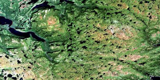 Indian Lookout Satellite Map 012I03 at 1:50,000 scale - National Topographic System of Canada (NTS) - Orthophoto