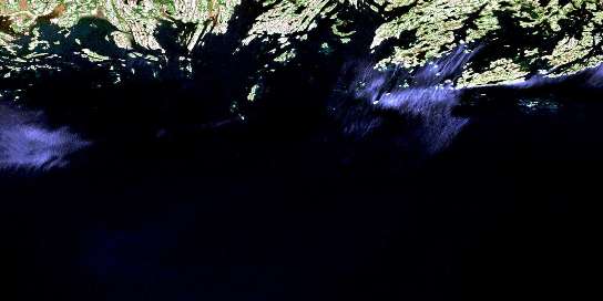 Baie Des Loups Satellite Map 012K01 at 1:50,000 scale - National Topographic System of Canada (NTS) - Orthophoto