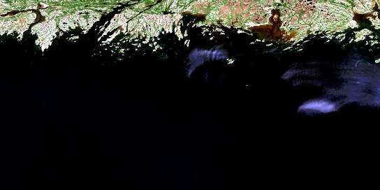 Gethsemani Satellite Map 012K02 at 1:50,000 scale - National Topographic System of Canada (NTS) - Orthophoto