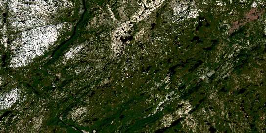 Petite Riviere De L'Abbe-Huard Satellite Map 012M03 at 1:50,000 scale - National Topographic System of Canada (NTS) - Orthophoto