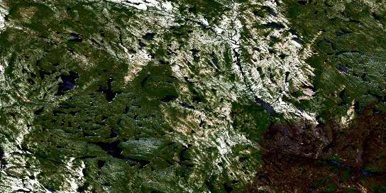 Air photo: Lac Ripault Satellite Image map 012M10 at 1:50,000 Scale