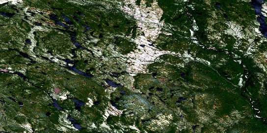 Air photo: Lac Begon Satellite Image map 012M16 at 1:50,000 Scale
