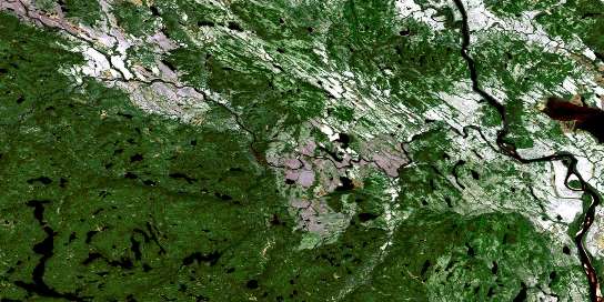 Air photo: Riviere Mongeaux Satellite Image map 012N09 at 1:50,000 Scale