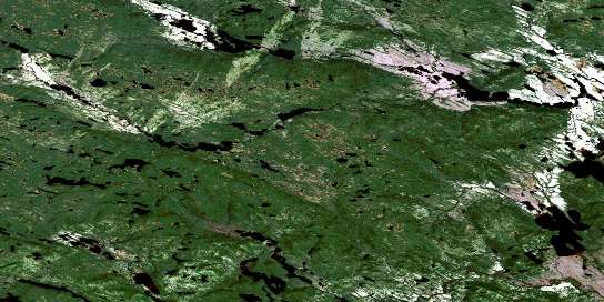 Lac Golet Satellite Map 012N15 at 1:50,000 scale - National Topographic System of Canada (NTS) - Orthophoto