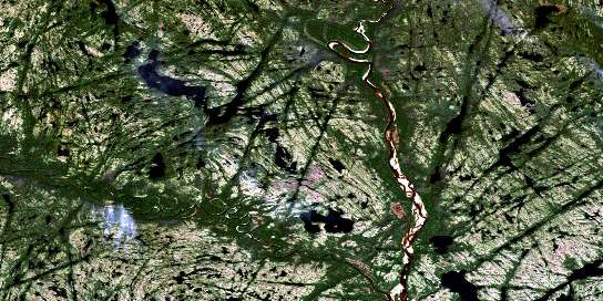 Air photo: Lac Noyrot Satellite Image map 012O07 at 1:50,000 Scale