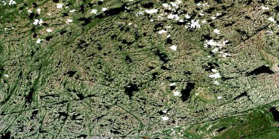Collines De Brador Satellite Map 012P11 at 1:50,000 scale - National Topographic System of Canada (NTS) - Orthophoto