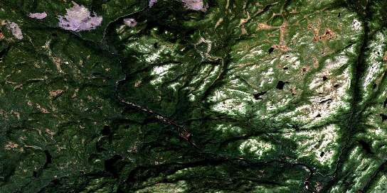 Ruisseau Chanion Satellite Map 012P13 at 1:50,000 scale - National Topographic System of Canada (NTS) - Orthophoto