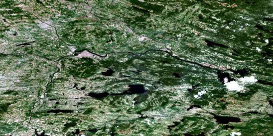 No Title Satellite Map 013A10 at 1:50,000 scale - National Topographic System of Canada (NTS) - Orthophoto
