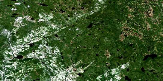 No Title Satellite Map 013B02 at 1:50,000 scale - National Topographic System of Canada (NTS) - Orthophoto