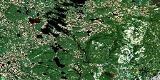 No Title Satellite Map 013B08 at 1:50,000 scale - National Topographic System of Canada (NTS) - Orthophoto