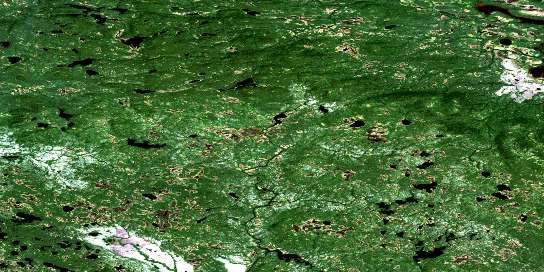 No Title Satellite Map 013B12 at 1:50,000 scale - National Topographic System of Canada (NTS) - Orthophoto