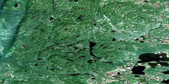 No Title Satellite Map 013B13 at 1:50,000 scale - National Topographic System of Canada (NTS) - Orthophoto