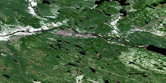 No Title Satellite Map 013C02 at 1:50,000 scale - National Topographic System of Canada (NTS) - Orthophoto