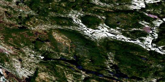 Lac Arvert Satellite Map 013C05 at 1:50,000 scale - National Topographic System of Canada (NTS) - Orthophoto